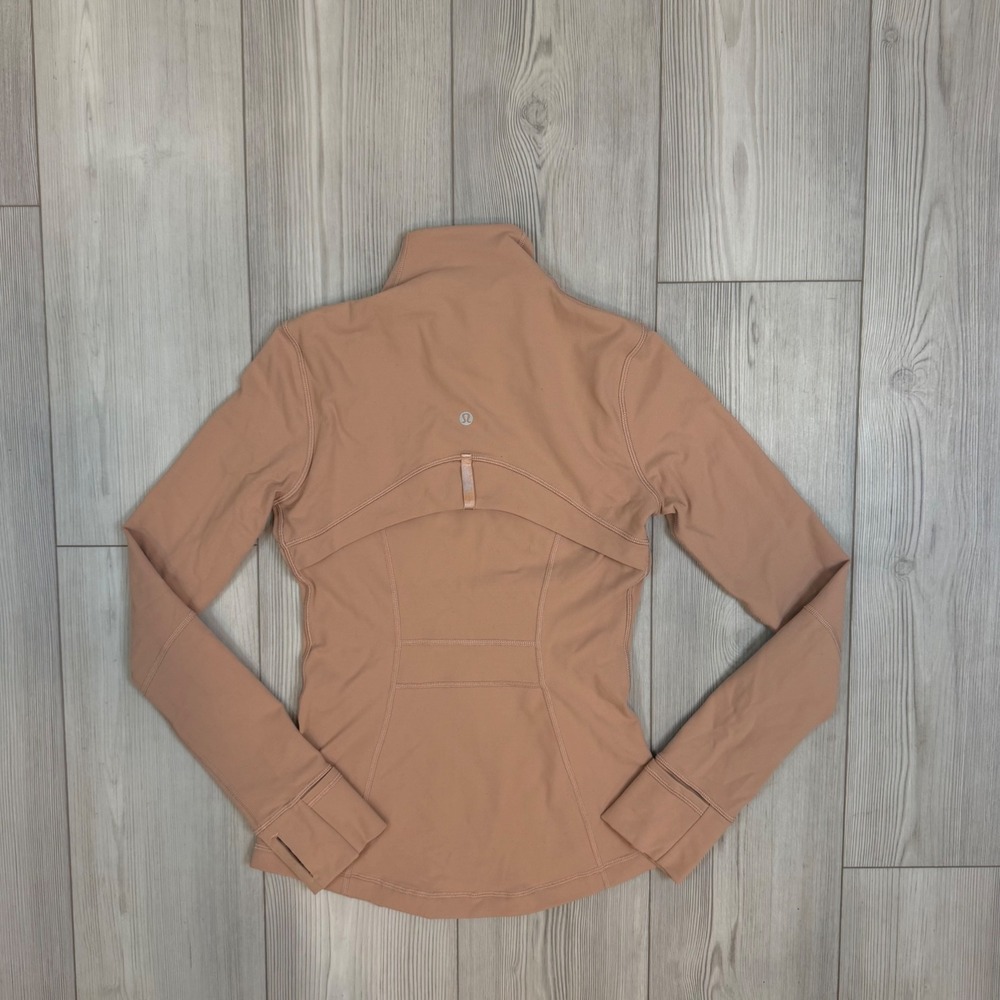 Lululemon Define Jacket Luon Brier Rose Peach‎ Pink Size 4 LW4AWKS